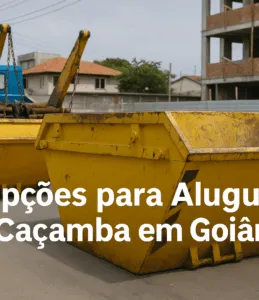 3 Opções para Aluguel de Caçamba em Goiânia