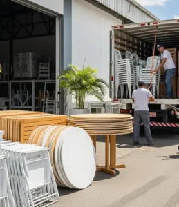 3 empresas de aluguel de mesasd e cadeiras em Goiânia