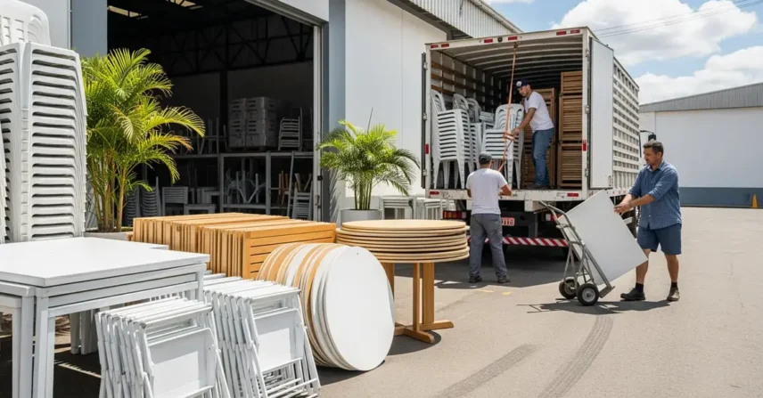 3 empresas de aluguel de mesasd e cadeiras em Goiânia